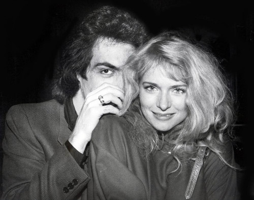 Donna Dixon with Paul Stanley at Limelight nightclub in Atlanta, Photo by Adam Scull (Donna Dixon Paul Stanley10718) Poster