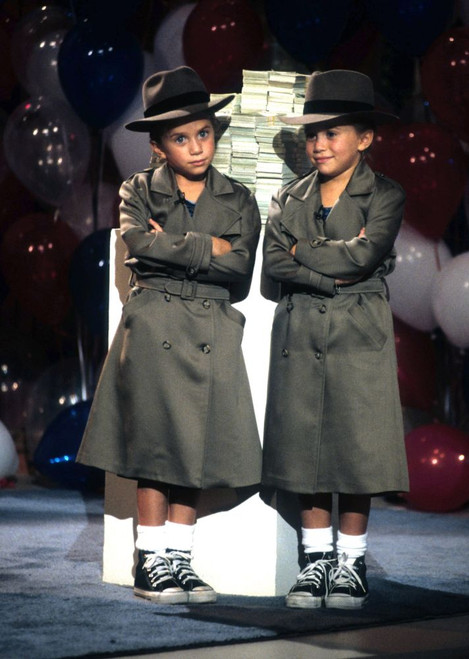 The Olsen Twins (Mary-Kate and Ashley Olsen) on the set of the taping of their Video, Hollywood, CA, 1994. *EXCLUSIVE* ph: Ron Wolfson / (Olsen Twins 12) Poster