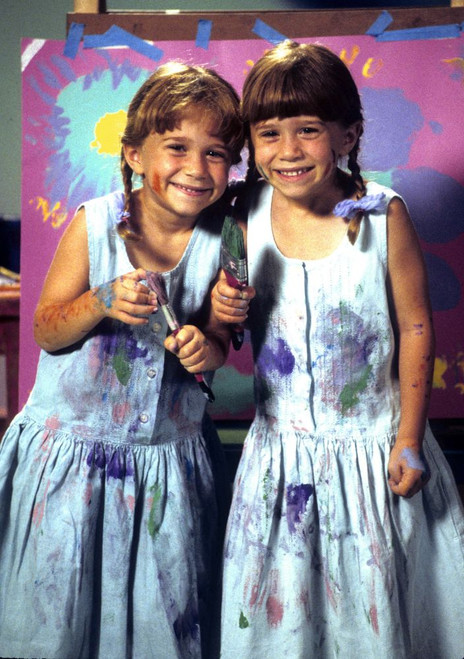 The Olsen Twins (Mary-Kate and Ashley Olsen) on the set of the taping of their Video, Hollywood, CA, 1993. *EXCLUSIVE* ph: Ron Wolfson / (Olsen Twins 3) Poster