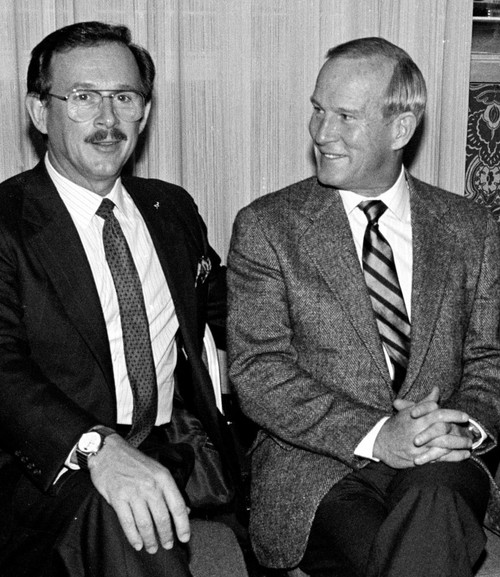 Dick Smothers, Tom Smothers 1982. Photo by John Barrett (Dick Smothers 3672Tom Smothers ) Poster