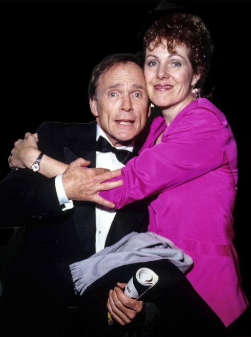 Dick Cavett, Lynn Redgrave 1989. Photo by Adam Scull (Dick Cavett Lynn Redgrave11814) Poster