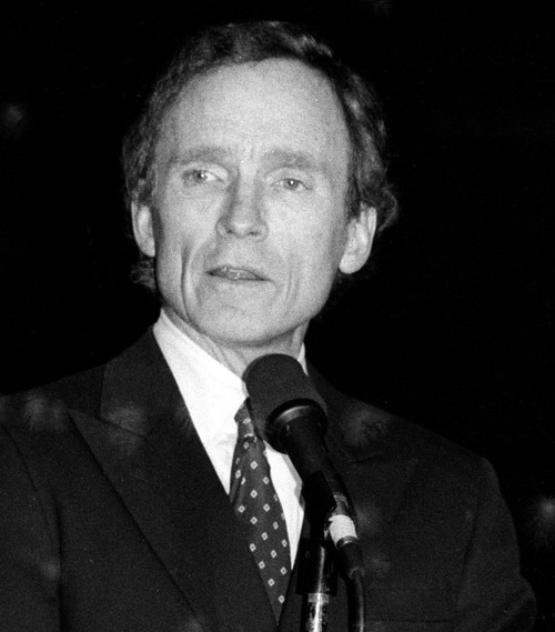 Dick Cavett 1990. Photo by John Barrett (Dick Cavett3607) Poster