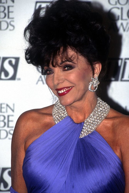 Joan Collins at the Golden Globes at the Beverly Hilton Hotel, 1995. ph: Ron Wolfson / (Joan Collins 2) Poster