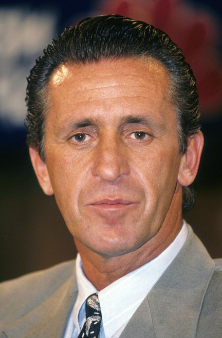 Pat Riley, 1990 New York, NY. Photo by Adam Scull (Pat Riley04008) Poster