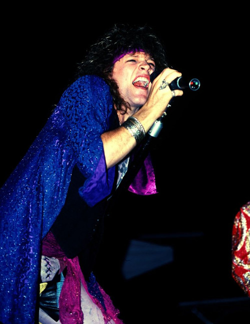 Jon Bon Jovi performing with Bon Jovi performing at the Forum in LA, Circa: 1980's. ph: Ron Wolfson / (Bon Jovi 9) Poster