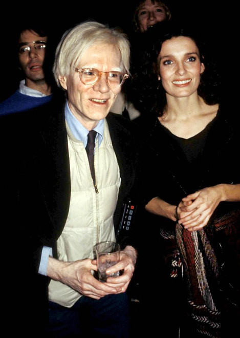 Andy Warhol, Margaret Trudeau 1978. Photo by Adam Scull (Andy Warhol Margaret Trudeau11612) Poster