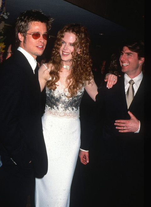 Brad Pitt, Nicole Kidman, Tom Cruise attending the Artist Rights Foundation Honoring Tom Cruise at the Beverly Hilton Hotel, Beverly HIlls, CA. on April 17, 1998. ph: Ron Wolfson / (Brad Pitt, Nicole Kidman, Tom Cruise 1) Poster