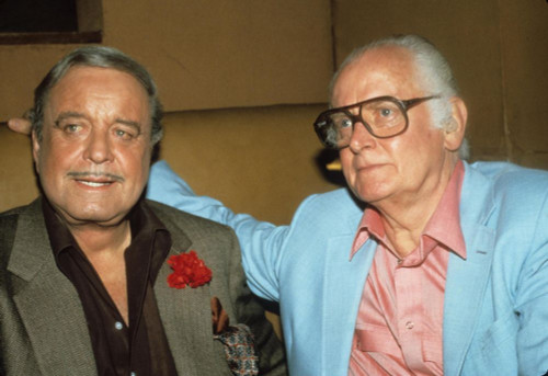 Jackie Gleason Art Carney 1985. Photo by Adam Scull (Jackie Gleason Art Carney03822) Poster