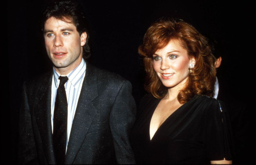 John Travolta, Marilu Henner 1985. Photo By John Barrett (John Travolta Marilu Henner07507) Poster