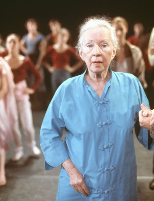 Agnes De Mille, choreographer, in dance studio Photo: Oscar Abolafia (AGNESDEMILLE2) Poster
