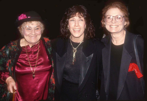 Bella Abzug, Lily Tomlin, Gloria Steinem, 1991. Photo By John Barrett (Abzug Tomlin Steinham5164) Poster
