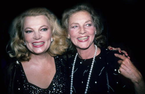 Gena Rowlands, Lauren Bacall, 1982. Photo by Adam Scull (Gena Rowlands Lauren Bacall11792) Poster