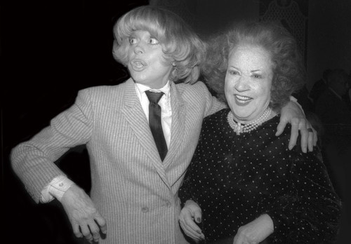 Carol Channing, Ethel Merman 1980. Photo by Adam Scull (Carol Channing Ethel Merman3410) Poster