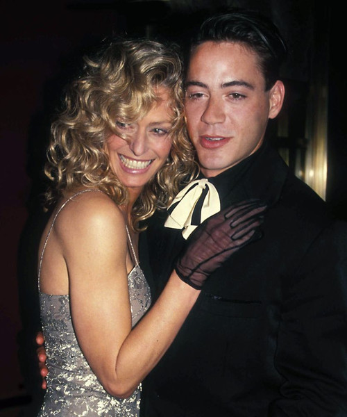 Farrah Fawcett, Robert Downey Jr. 1989. Photo by Adam Scull (Farrah Fawcett Robert Downey Jr.11856) Poster