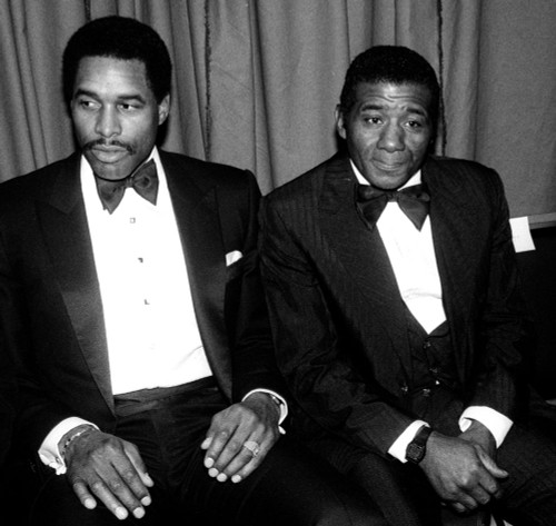 Dave Winfield, Floyd Patterson 1981. Photo by John Barrett (Dave Winsfield Floyd Patterson3667) Poster
