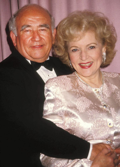 Betty White, Ed Asner. 1990. Photo by Adam Scull (Betty White Ed Asner07474) Poster