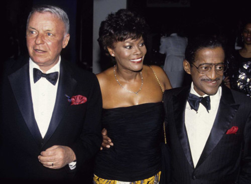Frank Sinatra, Dionne Warwick, Sammy Davis Jr. 1980s Photo by Adam Scull (Sinatra Warwick Davis Jr.3685) Poster