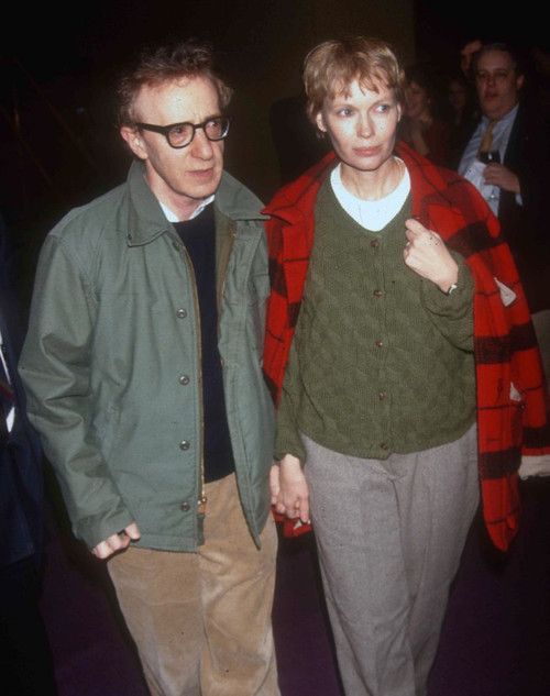 Woody Allen, Mia Farrow 1982. Photo by Adam Scull (Woody Allen Mia Farrow1527) Poster