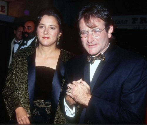 Robin Williams and wife Marsha Garces 1990. Photo By John Barrett (Robin Williams10738) Poster