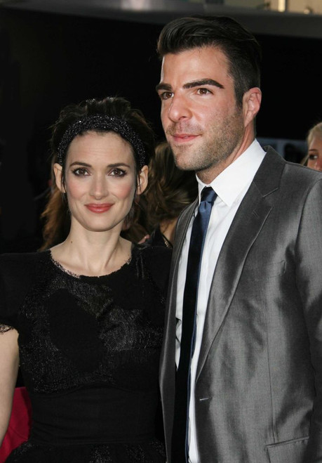 Winona Ryder, Zachary Quinto, 4-30-2009Photo by Nick Sherwood (Ryder Quinto4237) Poster