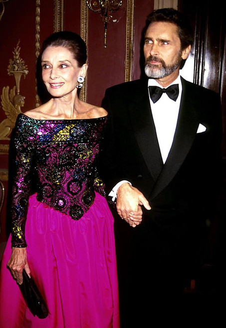 Audrey Hepburn, Robert Wolders, 1991. Photo by Adam Scull (Audrey Hepburn Robert Wolders03927) Poster