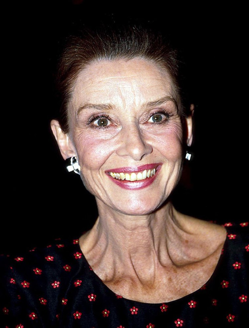 Audrey Hepburn, 1989. Photo by Adam Scull (Audrey Hepburn03928) Poster