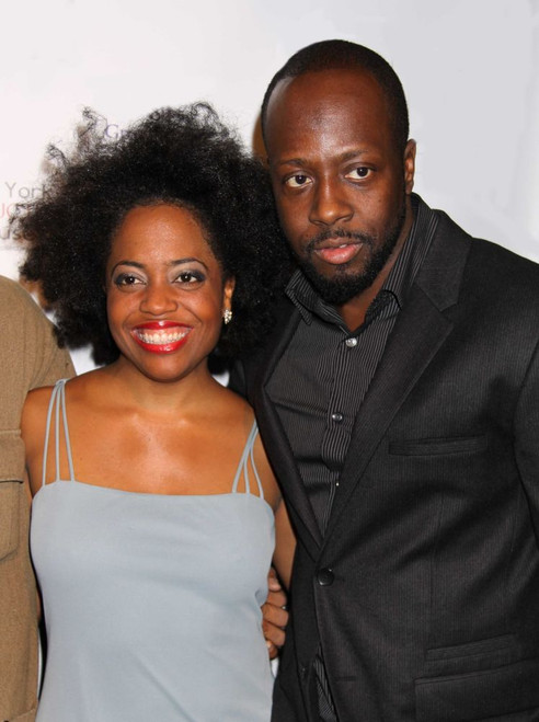 Rhonda Ross & Wyclef Jean, 10-29-2008 Photo by Adam Scull (Ross Jean2675) Poster