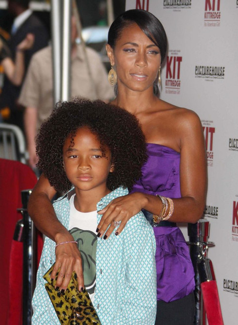 Jaden Smith & Jada Pinkett Smith 06-19-08, Photo By John Barrett (Jada Pinkett Smith4084) Poster