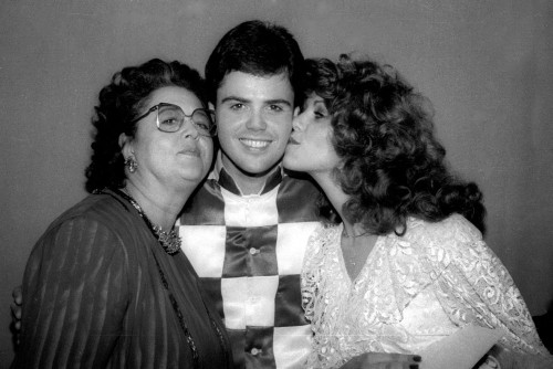 Olive Osmond, Donny Osmond, Debbie Osmond, Undated, Photo By John Barrett (Olive Debbie Donny Osmond2741) Poster