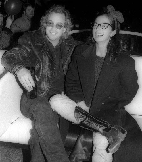 Leif Garrett, Justine Bateman, 1999, Photo By John Barrett (Leif Garrett Justine Bateman2689) Poster