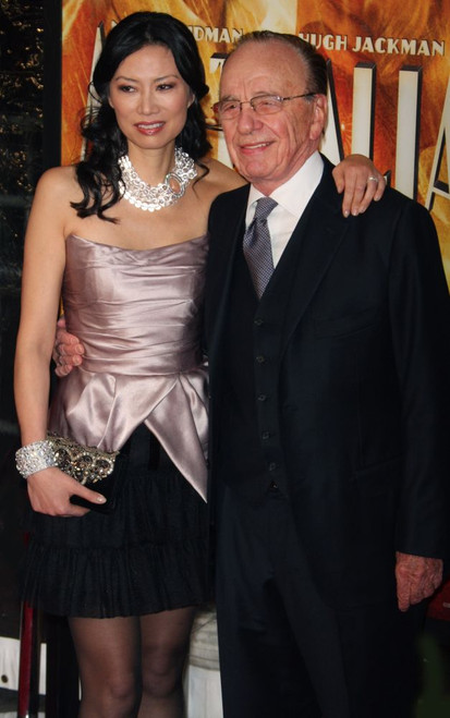 Rupert Murdoch, wife Wendi Deng 2008, Photo By John Barrett (Rupert Murdoch1751) Poster