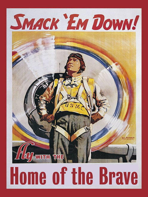 Smackdown Marines Poster Print - Apple Collection Vintage