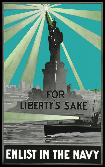 For Libertys Sake Poster Print - Apple Collection Vintage