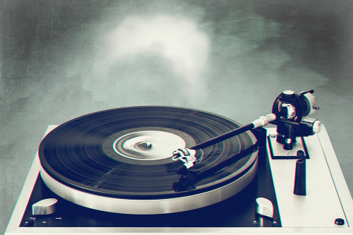 Retro Record Player Poster Print - Dirk Wustenhagen