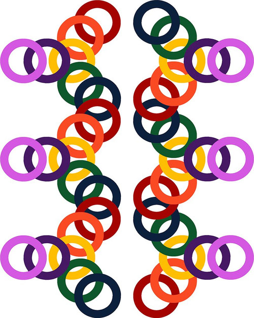 Rainbow Circles-7 Poster Print - Richard Homawoo