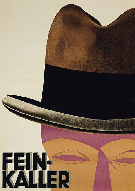 Art Deco Hat Poster Print - Apple Collection Vintage