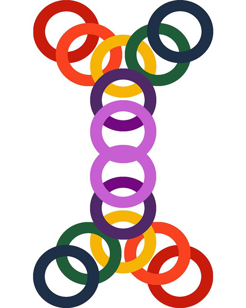 Rainbow Circles-2 Poster Print - Richard Homawoo