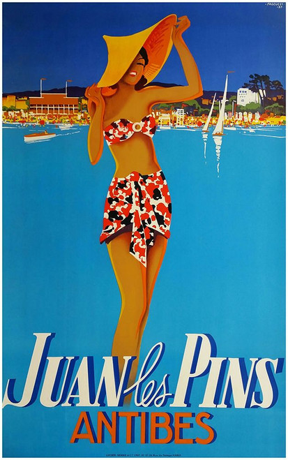 Antibes Poster Print - Apple Collection Vintage