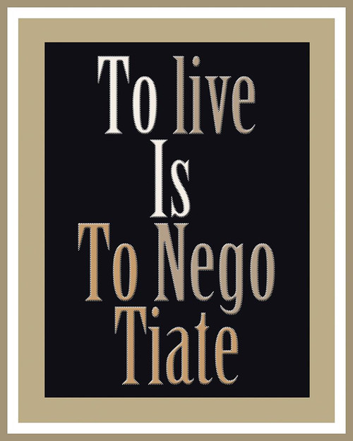 Negotiation Word Art-2 Poster Print - Richard Homawoo