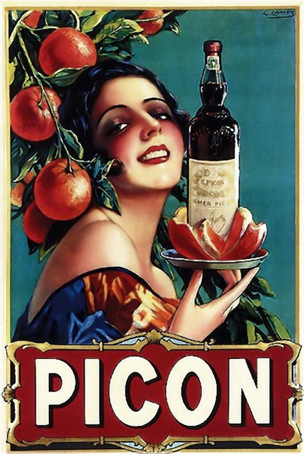Picon Liquor Poster Print - Apple Collection Vintage
