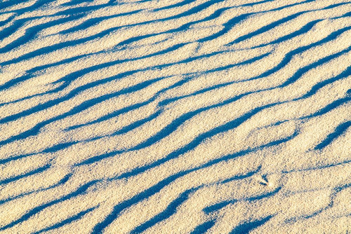 USA- New Mexico- White Sands National Monument. Ripple patterns in white sand dune. Poster Print - Gallery Jaynes