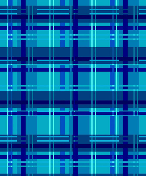 Minimalist Blue Plaid Design 05 Poster Print - LightBoxJournal
