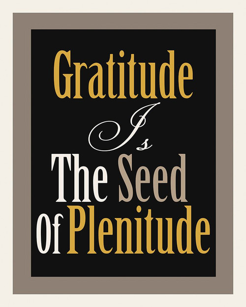 Gratitude Word Art-2 Poster Print - Richard Homawoo