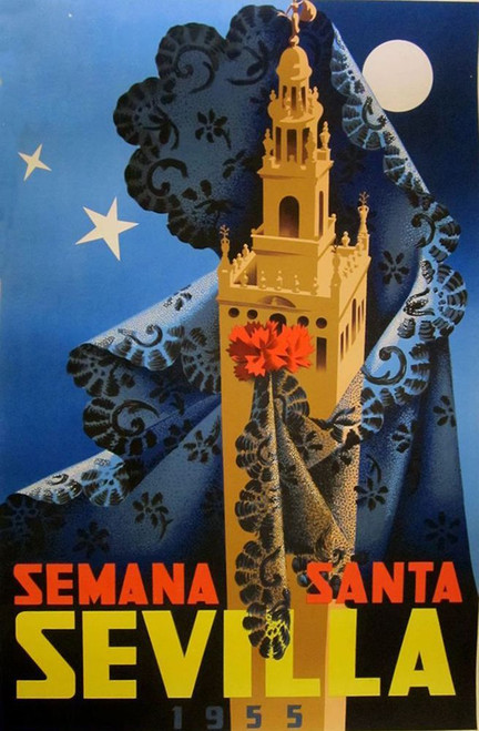 Semana Santa Sevilla IV Poster Print - Apple Collection Vintage