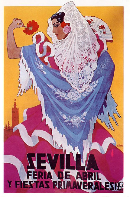 Sevilla April Poster Print - Apple Collection Vintage