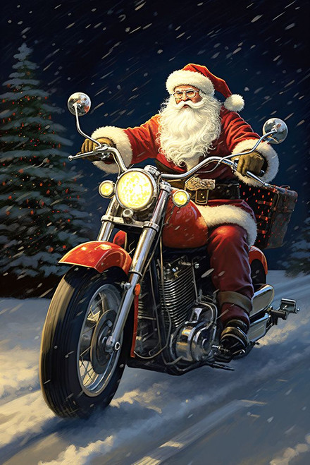 Santa Cruising 7 Poster Print - Ray Heere