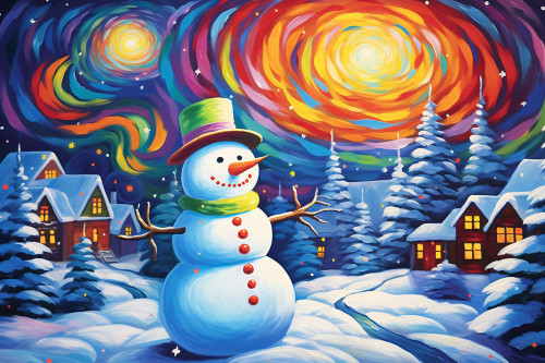 Psychedelic Christmas 2 Poster Print - Ray Heere