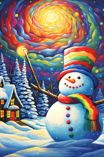 Psychedelic Christmas 8 Poster Print - Ray Heere