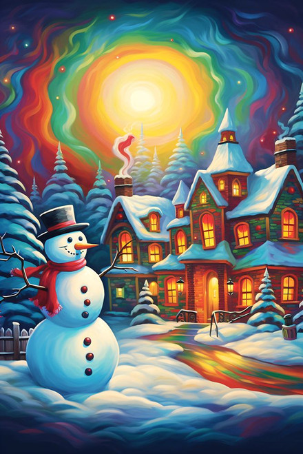 Psychedelic Christmas 5 Poster Print - Ray Heere