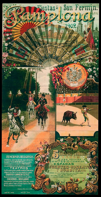Pamplona VIII Poster Print - Apple Collection Vintage